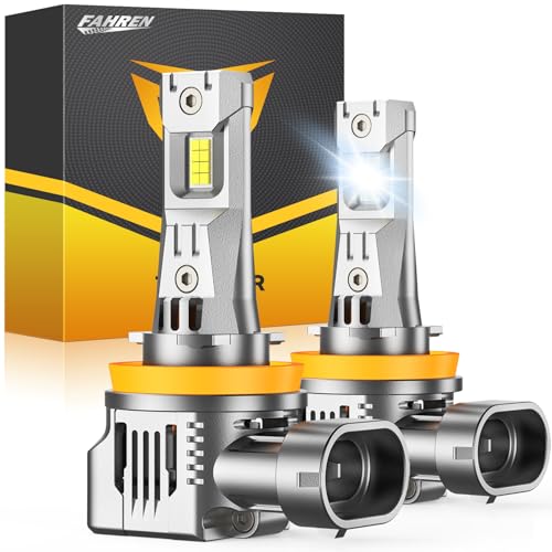 Image of FAHREN H11 H8 H9 H16 Fog Light Bulbs, 𝟗𝟎,𝟎𝟎𝟎𝐋𝐌 Super Bright, 32 High-Focus Chips, Boost Epic Night Visibility, 100000Hrs Lifespan, 2 Pack