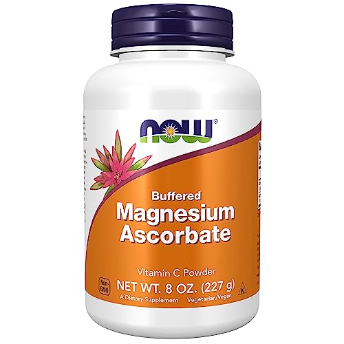 Now Foods, Magnesium Ascorbate, 227g Vegan Powder, Vitamin C, Minerals, Gluten Free, Soy Free, Vegetarian