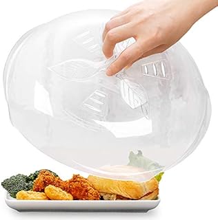 Microwave Plate Cover, Anti-Splatter Plate Lid w/Steam Vents Microwave Food Cover, BPA Free