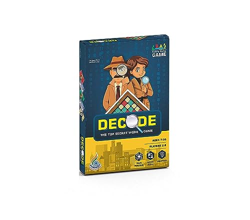 Image of Decode The Top Secret Word Board Game for Kids & Adults | Fun Guessing & Communication Game | Builds Teamwork & Social Skills | Family Party Game | Ages 7+.