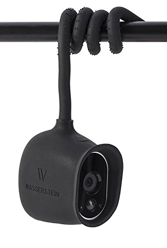 Versatile Twist Mount Compatible with Arlo HD Camera, Flexible Gooseneck-Like Mount - Attach Your Arlo HD Camera Wherever You Like Without Tools or Wall Damage - by Wasserstein (Black)