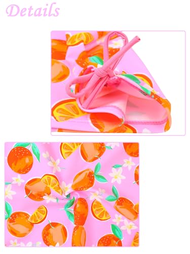 Image of Girls Rash Guard 2 Pieces Bathing Suit UPF50+ Swimsuit with Swimming Skirt Swimwear 2-14Y