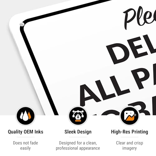 Image of Package Delivery Sign, Delivery Instructions Please All Package to Back Door Sign, 10x14 Inches, Rust Free .040 Aluminum, Fade Resistant, Made in USA