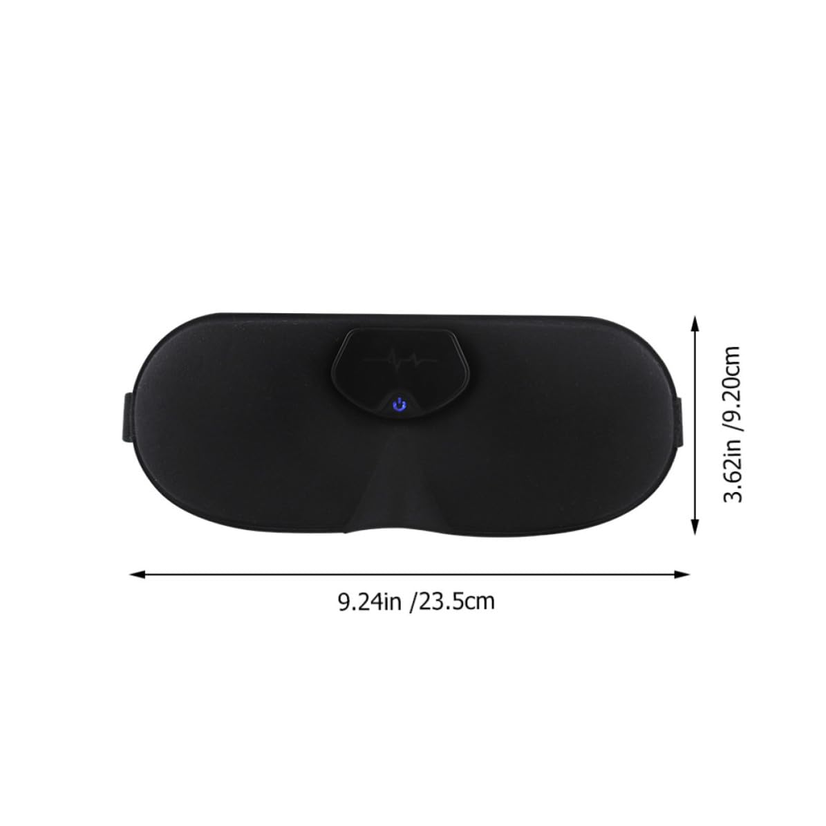 Hemobllo Appareil de Sommeil Électrique sans Fil Noir Stimulation par Impulsions pour Inhiber Fatigue et Inconfort, Masseur de Tête Portable Bandeau en Dacron pour Relaxation