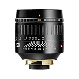 TTArtisan MF 50mm F0.95 ASPH Mマウント フルサイズ 単焦点レンズ (国内正規品・メーカー2年保証付) マニュアルフォーカス ライカM互換品 大口径レンズ レンジファインダーレンズ 明るい ボケ ブラック