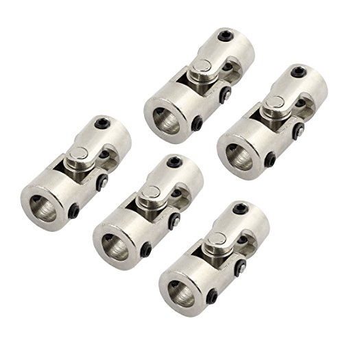 Aexit 8.0mm to 8.0mm Inner Dia Rotatable Universal Metal U Joint Coupler 5pcs (6ff21bc92beb7f3741e249c49b80ebcd)
