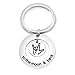 AKTAP Sign Language Jewelry I Love You to The Moon and Back Keychain ASL Sign Language Gift Interpreter Gift ASL Jewelry
