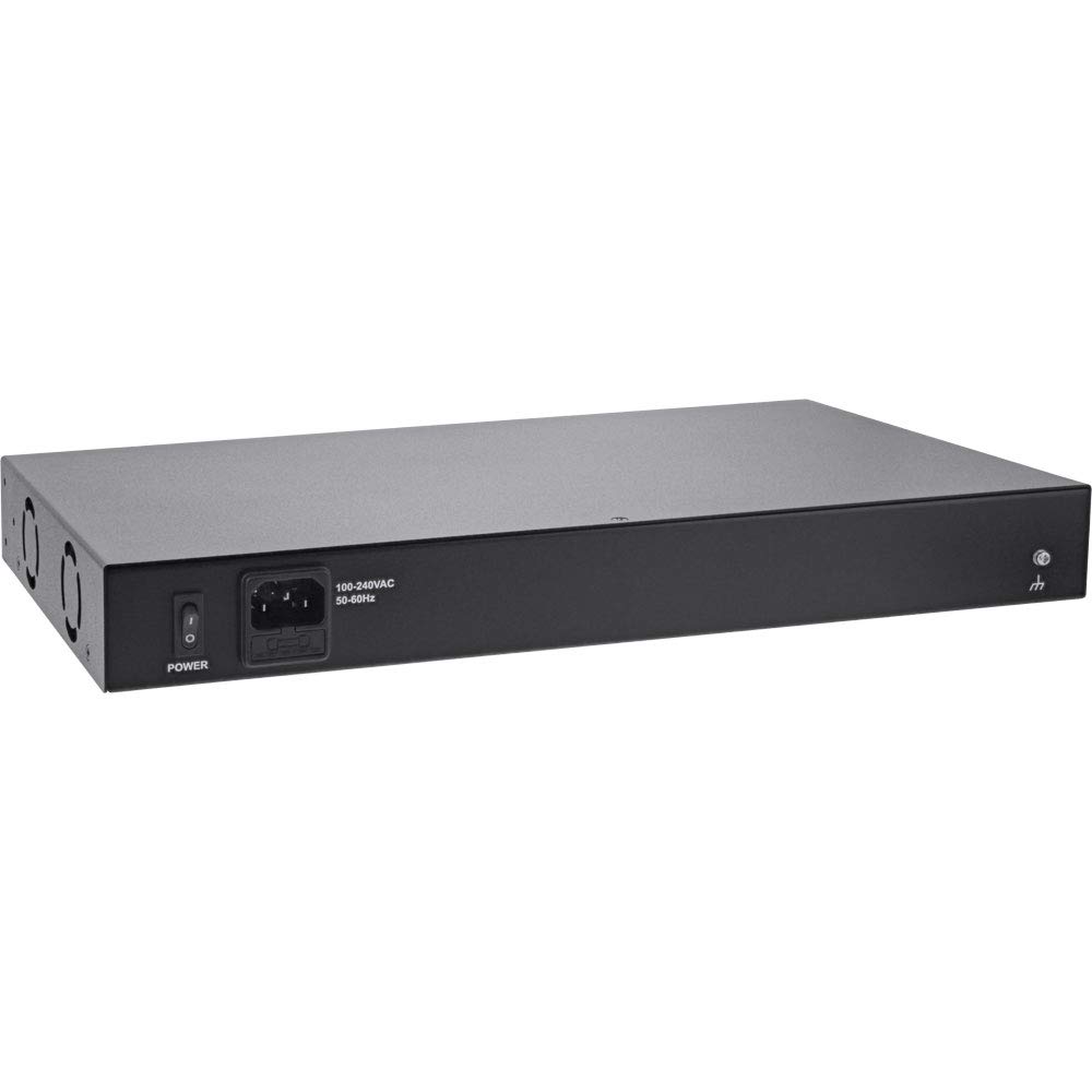 InLine® PoE+ Gigabit Injecteur réseau Hub 16 Ports (16 x PoE+), 1 Gbit/s, 19" (Angle Inclus), métal, 2 Ventilateurs