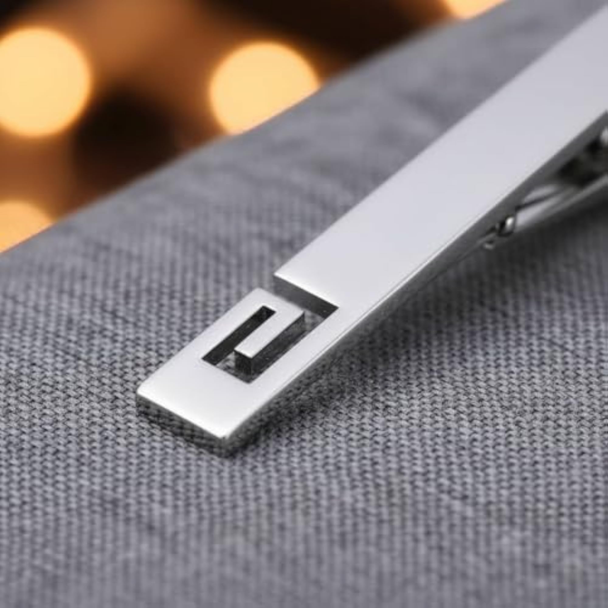 Polished Finish Business Tie Clip, Secure Hold
