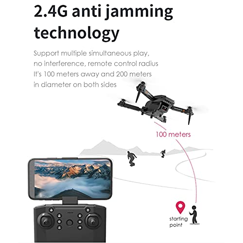 ZHCJH Drohne mit 4k HD Dual Kamera WiFi FPV Mini Drohne Faltbare Quadcopter Drohne Kinder Spielzeug Geschenk – Bild 6