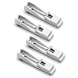 Genmistu T-track Vise Hold Down Clamp kit für große Holz- und Metallbearbeitungsprojekte, flache Aluminium-Zehenklemme, Größe 106x22x15mm, 4 Stück