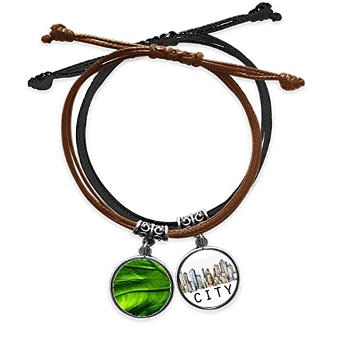 Bracelet corde feuille de bananier en cuir Sidi, le cadeau idéal pour amoureux de nature