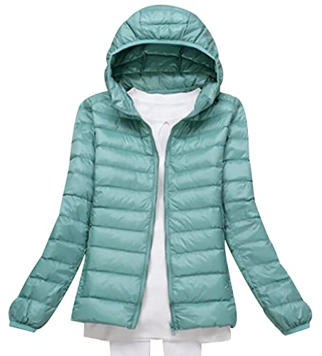 Plumifero Ultraligero Mujer Chaqueta Plumas Ligeros Mujer Invierno Plumífero Ligero Mujer Talla Grande Chaquetas Plumon Puffer Down Jacket Plumiferos Cazadora Abrigo Plumas Plumíferos Mujer Verde