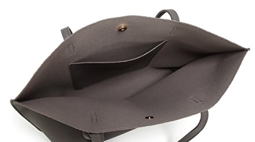 Image of Dreubea Women's Soft Faux Leather Tote Shoulder Bag from, Big Capacity Tassel Handbag