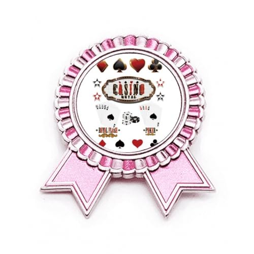Broche en métal récompense gagnante et médaille rose à offrir