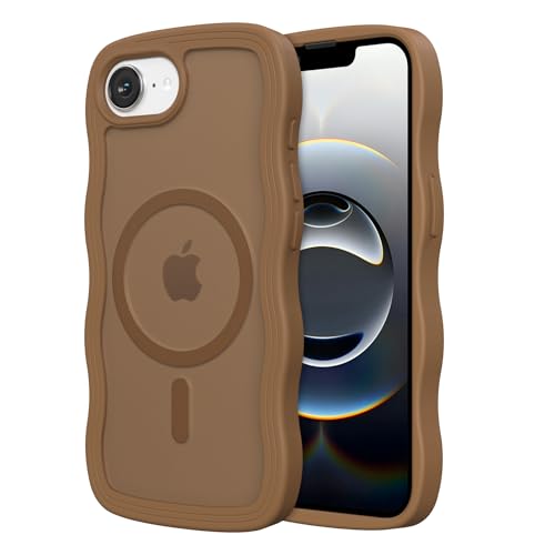 Coque antichoc iPhone 17e magnétique marron pour éviter les rayures d'écran