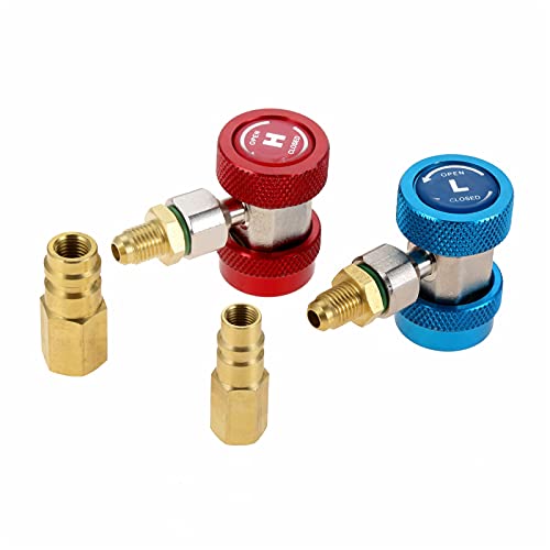 Kit de adaptadores para AC R134A, acoplador rápido ajustable miniatura 1