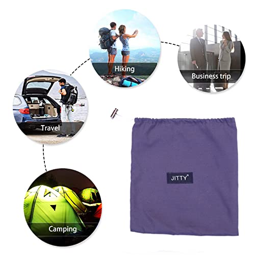 Jitty Sleeping Bag Liner Travel Sheet For Business Camping Backpacking Hiking Mountain Climbing Home Hostels Train 83"X45"(Grey Blue) #TOP7