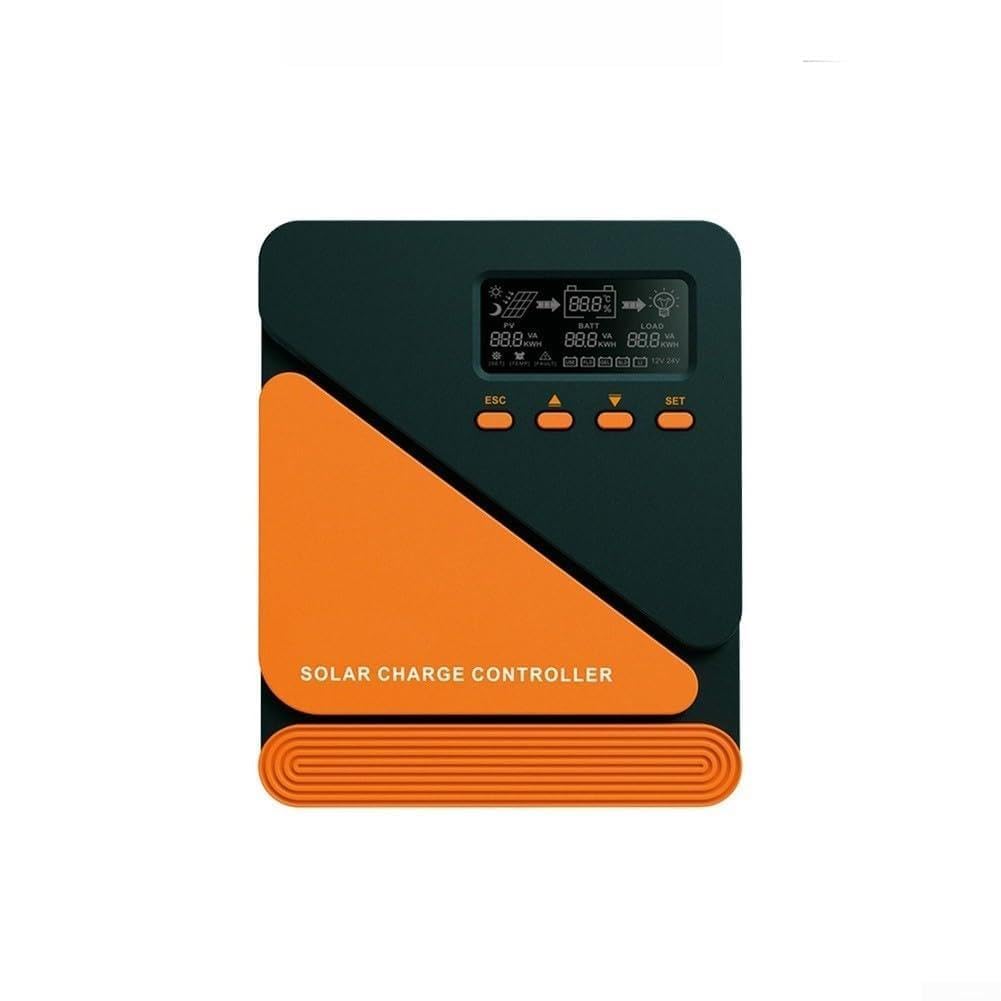 Regolatore di carica solare MPPT 30A LCD 12V/24V Dual USB (30A) | 99% di efficienza di tracciamento, corrente di carica 30 A, display LCD, doppia USB 5 V/3 A, 12 V/24 V
