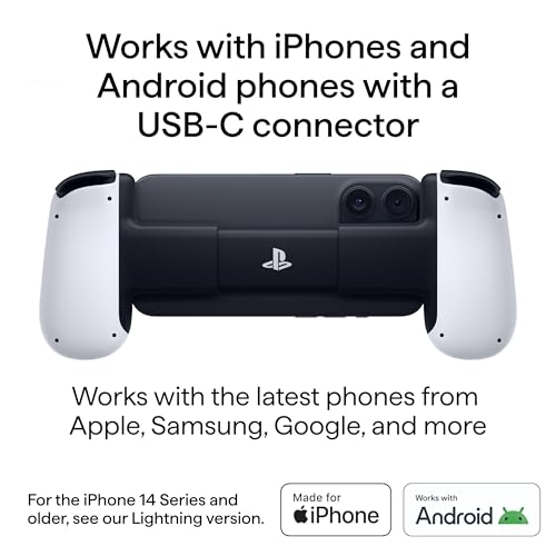 Image of Backbone 2nd Gen PlayStation Edition Online Game Services Console for Android and iPhone 15 Series (USB-C) Turn Your Phone into a Gaming Console - Play PlayStation, Xbox, Call of Duty & More