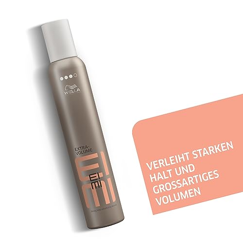 Foto von Wella EIMI Extra Volume Schaumfestiger – Haarschaum für extra Volumen – schützt vor Hitze und Austrocknung – starker Halt ohne zu Verkleben und Beschweren – 1 x 75 ml