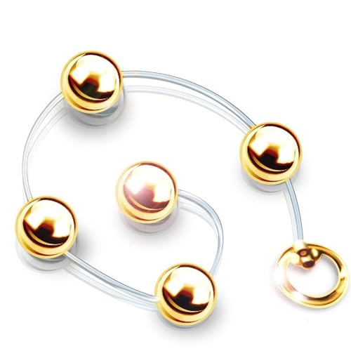 Bolinha Tailandesa Hard de Metal - Cor Dourado