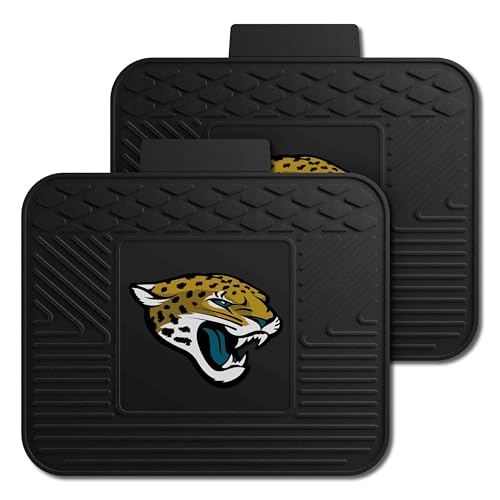 FANMATS NFL - Jacksonville Jaguars 2 Rear Seat Utility Mats | Black | 14
