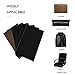 NKTM 6 Pack Leather Repair Patch Self-Adhesive Sofa Patch First-aid for Car Seats Handbags Jackets 10 Inch by 6 Inch Black and Brown