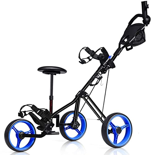 GRAFFY Golf Push Cart with Seat