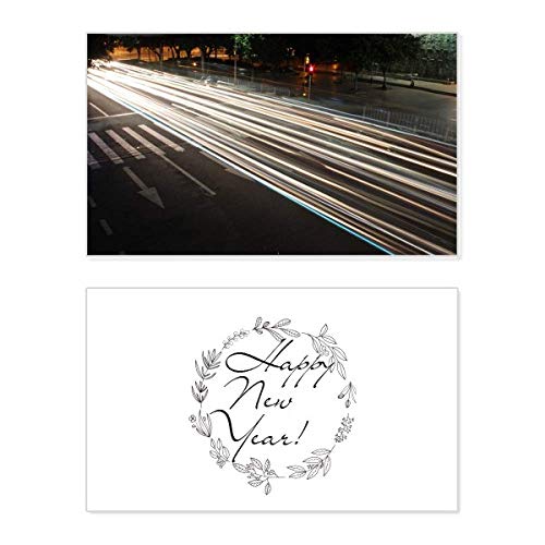 Tarjeta colgante de Año Nuevo para coche con texto decorativo en inglés