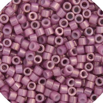 Miyuki Delica 11/0 Mauve Gold Luster 50gms Bag of Japanese Glass Beads