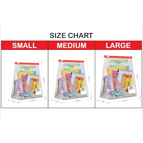 Image of Shalimar Zip 'N' Slider Bags | Large (30.5 cm X 35.5 cm) | Pack of 30 Bags | Ziplock /Multi-Purpose Storage Bag | Reusable & Reclosable with Slider Lock | Color - Natural