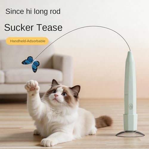 Juguete interactivo para gatos recargable con ventosa de succión 6