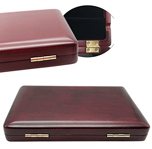 image for Jiayouy Maroon Color Reed Box Clarinet Reed Storage Case Reeds Holder 