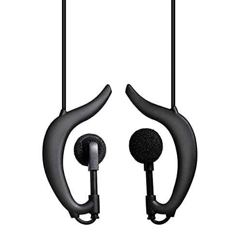 UAYESOK G Ring Security Radio Earpiece 2 Pin Walkie Talkie Headset for Kenwood TK3301 TK3501 Baofeng UV5R 888S GT3TP UV82 RETEVIS RT24 RT27 RT28 with PTT Mic Two Way Radio Accessories - Image 3