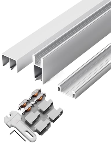 Schiebetür-Schienensystem, 5/8 mm, Doppelschienen-Schiebetürbeschläge,...