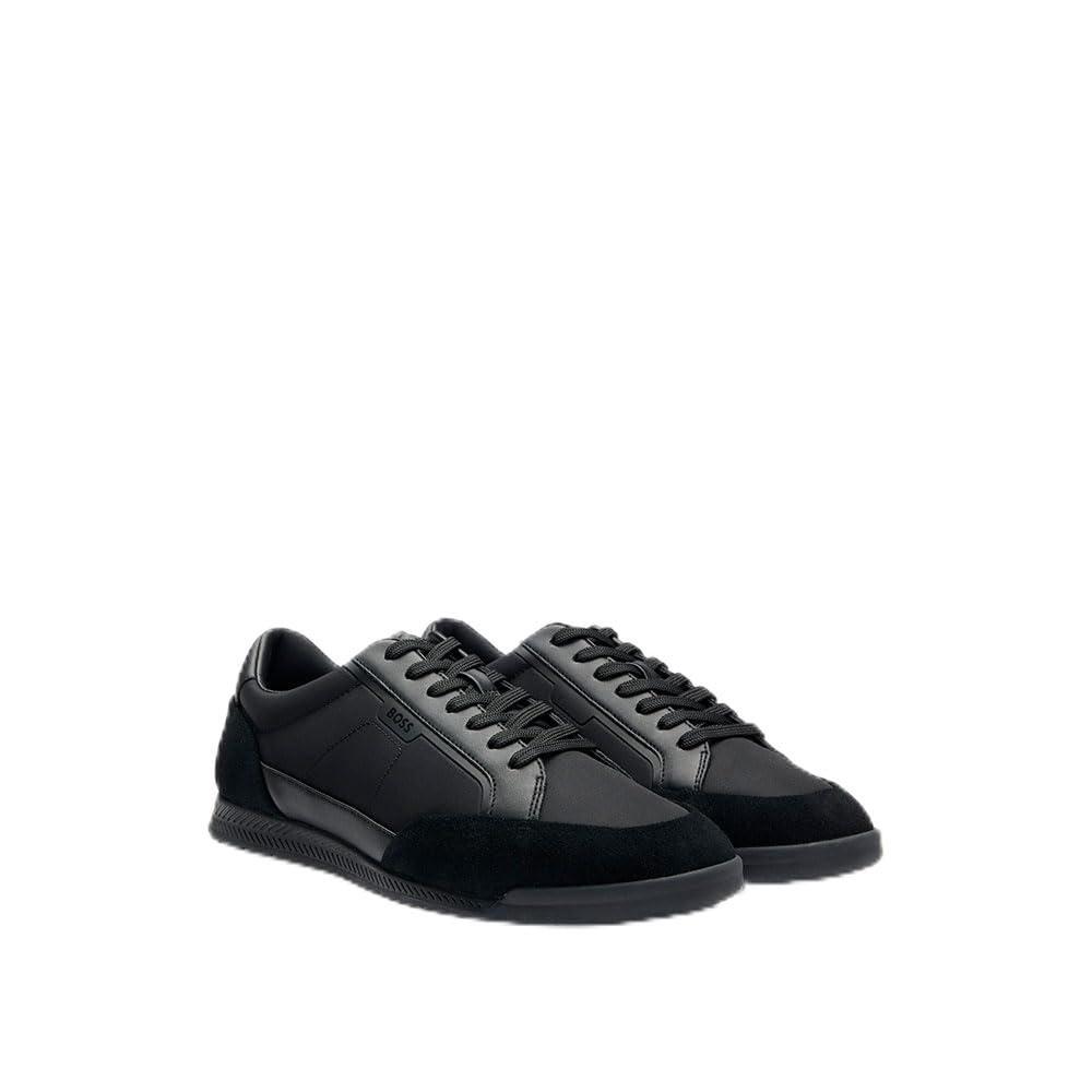BOSS Herren Nitan txsd Lowtop Sneakers aus Veloursleder und Kunstleder Größe