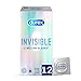 Durex Preservativos Invisibles Super Finos para Maximizar la Sensibilidad, el más fino de Durex* - 12 condones