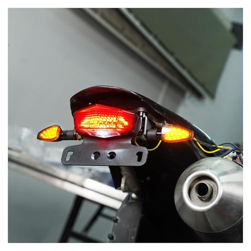 Lámpara traseras y luz de freno para motocicleta Suzuki DR-Z 400S con soporte de matrícula 5