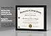 Americanflat 8.5x11 Diploma Frame with Shatter-Resistant Glass - Document Frames with Engineered Wood - Legacy Collection - Certificate Frame for Tabletop and Wall Display - Black