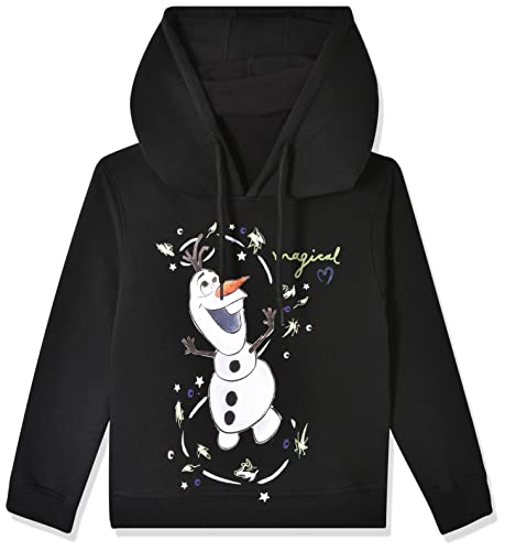 Image of Frozen Solid Sweatshirt with Hood - Black (DFZNSW0029.2 11-12Y)
