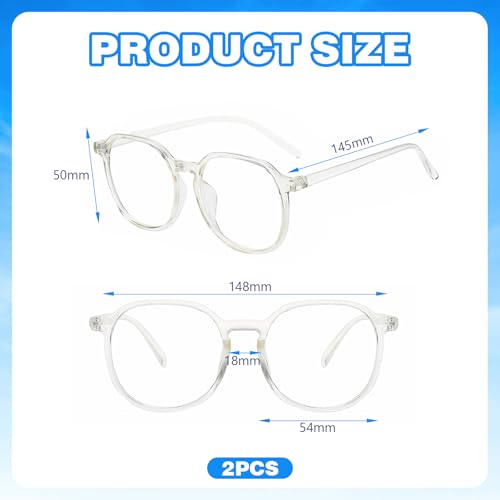 2 sztuki okularów blokujących niebieskie światło, okulary blokujące niebieskie światło, okulary z filtrem niebieskiego światła, blokujące niebieskie światło, zmniejszają zmęczenie oczu, uniseks - obrazek 2