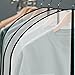 homeminda Extra Long Dress Garment Bags 60in Clear Hanging Lightweight Breathable Dust Proof Cover with Study Full Zipper for Storage Clothes and Travel Pack of 6