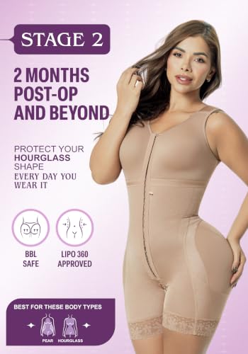 Image of Snatched Body Stage 2 Faja with Bra | BBL Body Faja Post-Op & Everyday Shapewear | Fajas Colombianas Moldeadoras Post Surgery