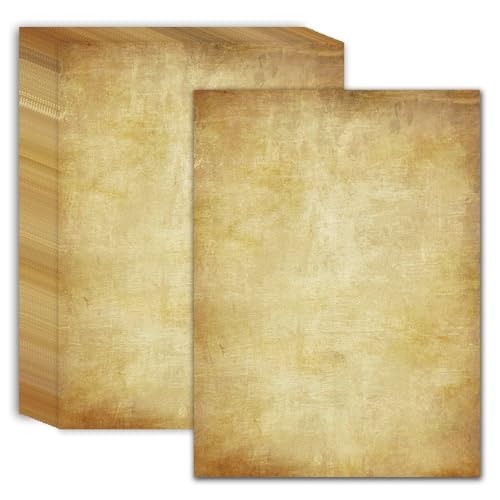Image of 50 Sheets Vintage Writing Paper, Double-Sided Retro Scrapbook Paper for Letter Writing, Decorative Stationery Paper, 8.3 x 11.2 Inch, 100 GSM, Journaling, DIY Card Making, Crafting Supplies