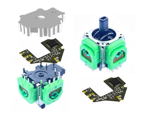Image of ElecGear 2x TMR Joystick and Desoldering Heating Plate Replacement for PS5 Edge Controller, Calibration PCB, TMR Hall Control Stick and Soldering Wick Repair Tools - (TMR-DSE)