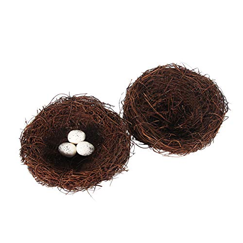 Tenforie Bird Nest Crafts Handmade Dry Natural Bird House for Garden Yard Home