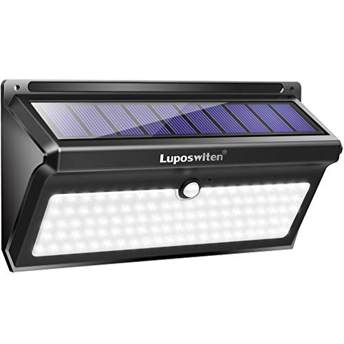 New Model - 16 LED Motion Sensor Solar Light. Dusk to Dawn Security Lighting for Outdoors. Ideal for Walkway, Garden, Yard, Deck, Patio, Fence and Outdoor. External On/Off Switch.