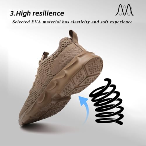 Image of DLWKIPV Mens Running Shoes Sneakers Tennis Non Slip Walking Gym Workout Athletic Slip On Casual Lightweight Breathable Mesh Fashion
