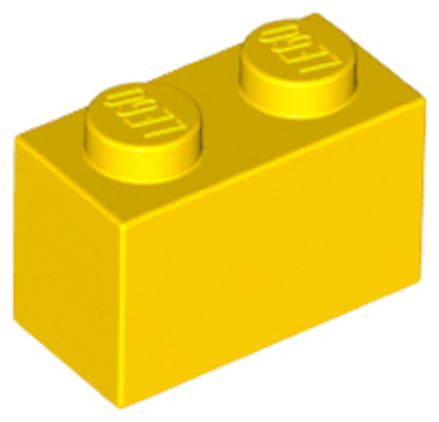 LEGO Building Block 1x2, Part 3004 (Yellow, 10, Bricks) โ image 1